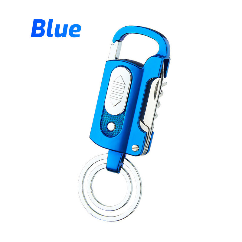 All-in-one car keychain lighter