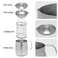 🔥Free shipping✈️304 Stainless Steel, Large Capacity, Versatile Oil Filter Vessel - clarioy