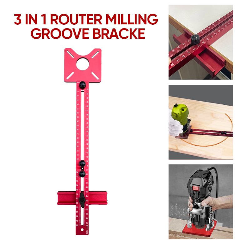 3 in 1 Router Milling Groove Bracke - clarioy