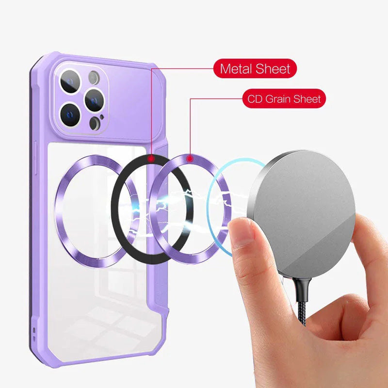 Magnetic Flip Case for iPhone with Card Slot - clarioy